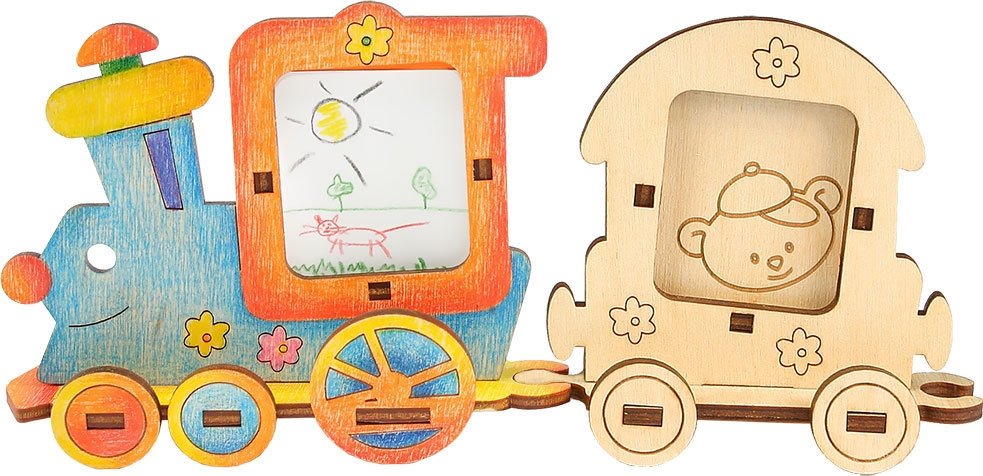 

Конструктор/игрушка-конструктор Woody Весёлый паровозик 174
