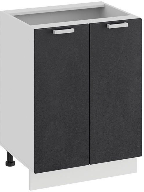 

Шкаф напольный Трия Гранита 1Н6 (белый/бетон графит)