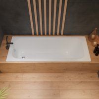 Ванна Lauter Brio 160 21S1600 + сифон 21Y31000 (с ножками, с шумоизоляцией)