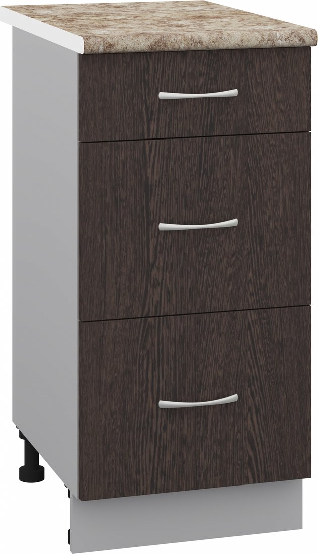 

Шкаф напольный Кортекс-мебель Корнелия Лира НШ40р3ш (венге/мадрид)