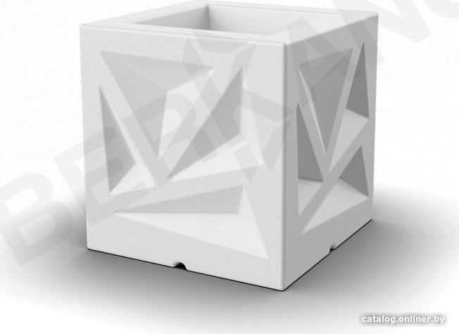Кашпо Berkano Icelandic Cube DB (белый)