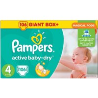 Подгузники Pampers Active Baby-Dry 4 Maxi (106 шт)