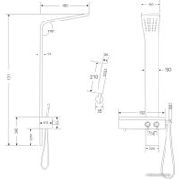 Душевая панель Cerutti Barbaria B CT9657