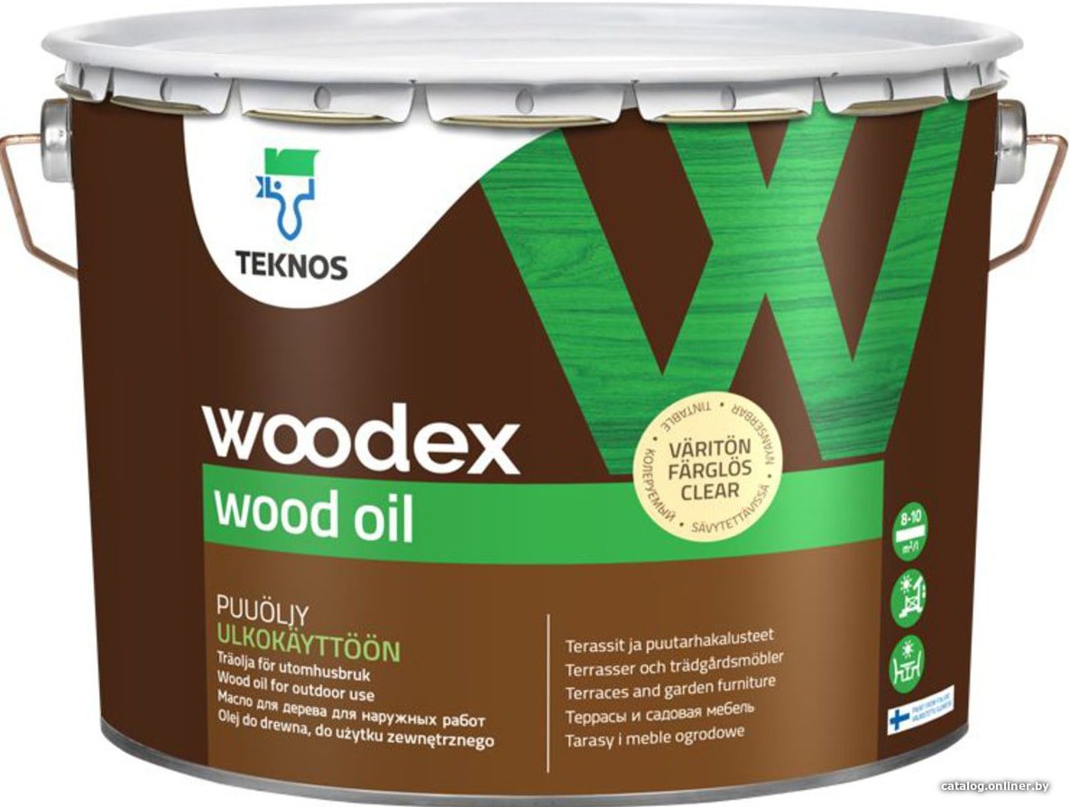 Масло Teknos Woodex Wood Oil (9 л)