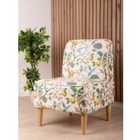 Интерьерное кресло MONOFIX Одос Принт кресло (лимон/микровелюр)