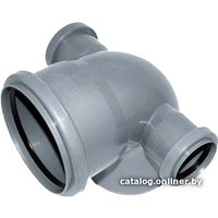 Фитинг РосТурПласт Отвод для внутренней канализации 110х50х50х87° лев./прав.