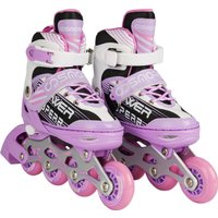 Роликовые коньки Cosmoride Aqua (р-р 35-38, белый/сиреневый)