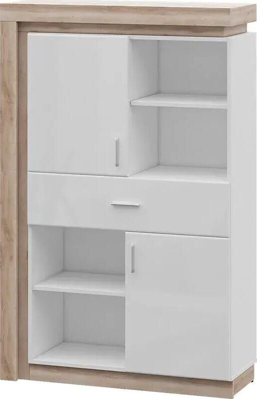 

Шкаф распашной Ижмебель Люмен 22 (дуб сакраменто/белый снег)