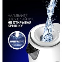 Электрический чайник Polaris PWK 1746CA Water Way Pro (белый)