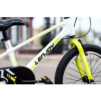 Детский велосипед Lenjoy Sports Shadow 18 (белый/желтый)