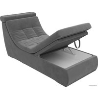 Элемент модульного дивана Лига диванов Холидей люкс 105632 (велюр, серый)