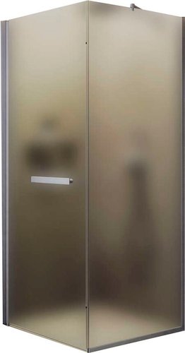 Душевой уголок MaybahGlass MGY-1350-5 (сатин стекло/хром матовый)