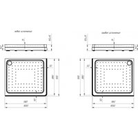 Душевой уголок Radomir 90x100 R 1-03-6-2-0-1210 (прозрачное стекло)