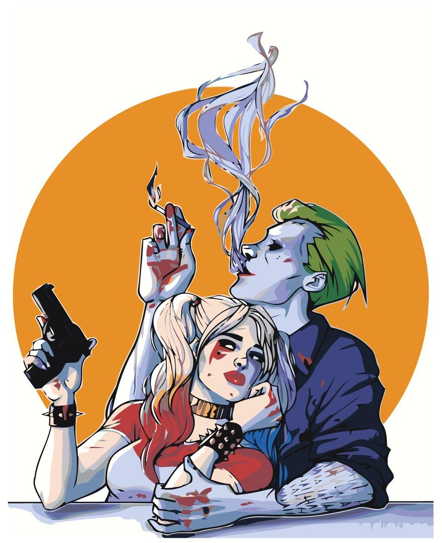 

Картина по номерам SLAVINA Джокер и Харли Квин Z-AB546