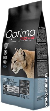 Сухой корм для кошек Optimanova Cat Adult Rabbit & Potato 8 кг
