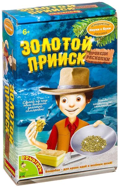 

Набор для опытов Bondibon Науки с Буки Золотой прииск ВВ2014