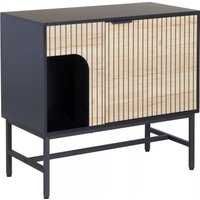 Комод Signal MAGO K3 (дуб/черный мат)