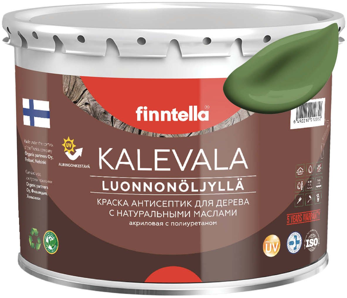 

Краска Finntella Kalevala Vihrea F-13-1-3-FL025 2.7 л (зеленый)