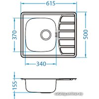 Кухонная мойка Alveus Zoom 10 Leinen