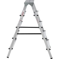 Лестница-стремянка Новая высота NV 112 алюминиевая двухсторонняя 2x5 ступеней