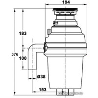 Измельчитель пищевых отходов ZorG ZR-38D