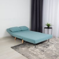 Диван DiArt Элли 1000 (велюр Selfie aquamarine/ножки светлые)