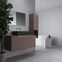  ЗОВ Тумба под умывальник Дублин 80 DU80TSMFR (флавио античная роза)