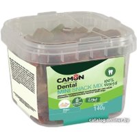 Лакомство для собак Camon Dental Snack tooth-shaped treats with rice 140 г