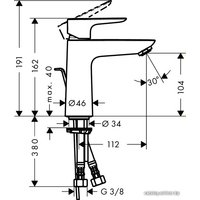 Смеситель Hansgrohe Talis E 71710000 (хром)