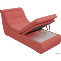 Элемент модульного дивана Лига диванов Холидей люкс 105638 (микровельвет, коралловый)