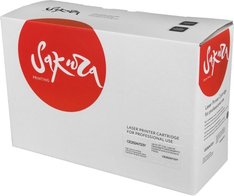 

Картридж Sakura Printing SACE252A/723Y (аналог Canon CE252A, HP 723Y)
