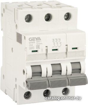 Выключатель автоматический GEYA GYM9 3P 63А C 6кА GYM93P63C