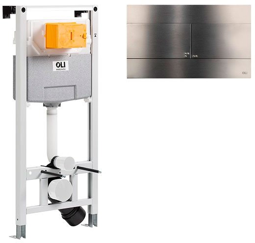 

Инсталляция для унитаза OLI 885052+889313 (gun metal)