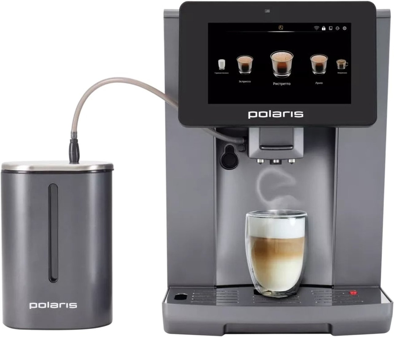 

Кофемашина Polaris PACM 2085GC WIFI IQ Home (Графитовый)