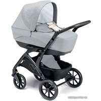 Универсальная коляска CAM Tris Smart (3 в 1, серый медвежонок/черная рама)