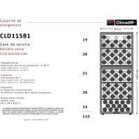 Винный шкаф Climadiff CLD115B1