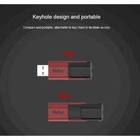 USB Flash Netac U182 256GB (красный/черный)