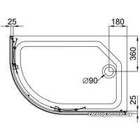 Душевой уголок Triton Коралл А1 120x80 R (мозаика)