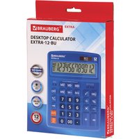 Бухгалтерский калькулятор BRAUBERG Extra 12-BU 250482 (синий)
