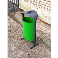 Уличная урна BZT DumH02 (зеленый, c пепельницей)