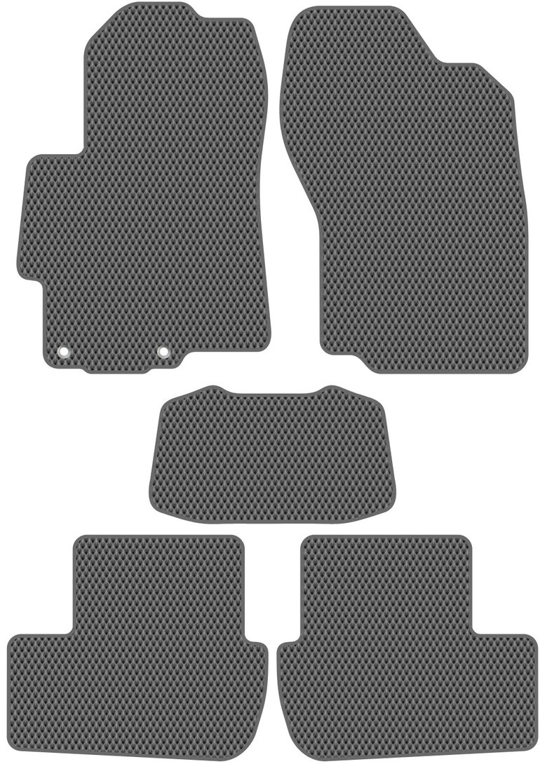 

Комплект ковриков для авто Alicosta Mitsubishi Lancer X (седан, хэтчбек 5 дв / CY1A, CY2A, CY3A, CX3A, CX4A, CY2A, CY3A, CY4A) 2007 - 2016 (серый, ромб)