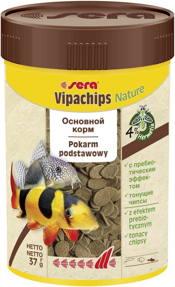 

Сухой корм Sera Vipachips Nature 37 г