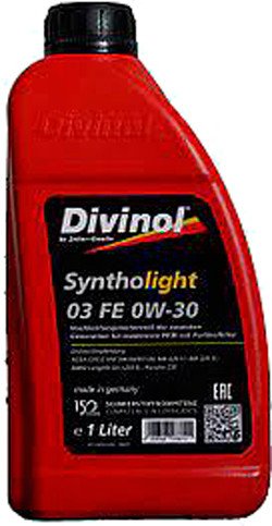 

Моторное масло Divinol Syntholight 03 FE 0W-30 1л