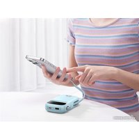Внешний аккумулятор Baseus Qpow2 Dual-Cable Digital Display Fast Charge Power Bank 22.5W 10000mAh (голубой)