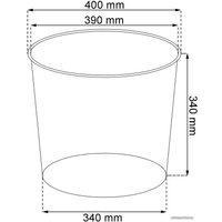 Кашпо Prosperplast Tubus Slim 400 DTUS400-7529U (мокка)