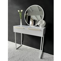 Консольный стол Shtabe Gross 6111 (RAL 9003/белый/белый/ручка золото)