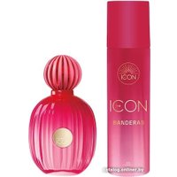 Подарочный набор Antonio Banderas The Icon для женщин EdP 100 мл + Дезодорант спрей 150 мл