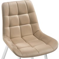 Стул Notta Челси (велюр бежевый/белый)