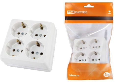 

Розетка TDM Electric Ладога SQ1801-0122 (белый)