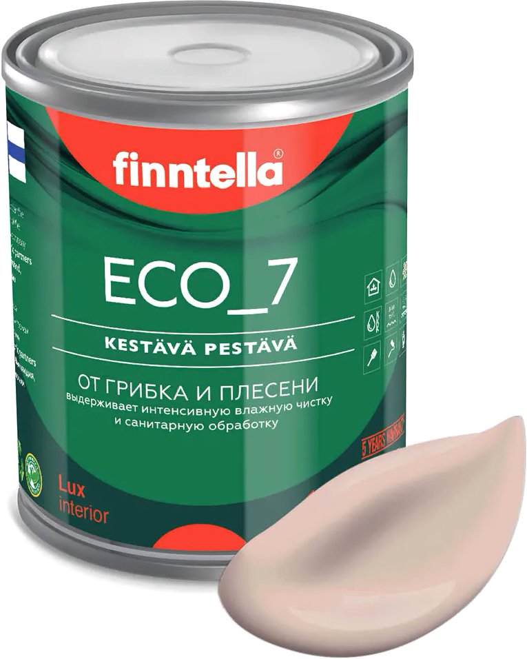 

Краска Finntella Eco 7 Kerma F-09-2-1-FL103 0.9 л (светло-бежевый)